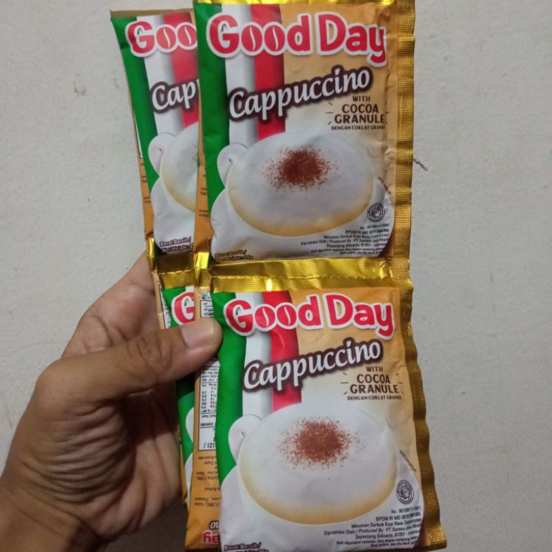 

goodday capuccino 25gr 1 renceng isi 10 sachet