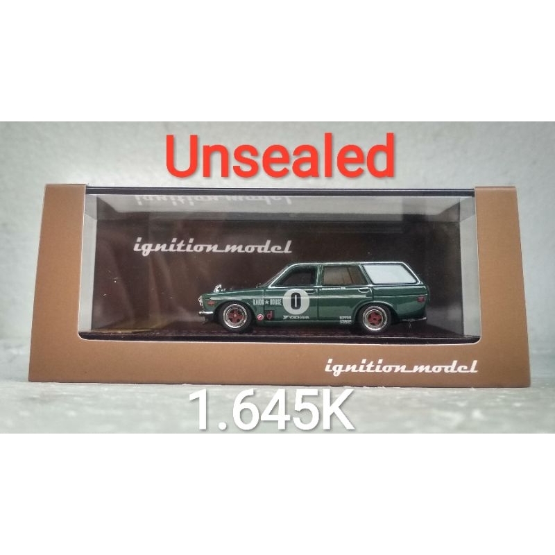 Mini Scale 64 Ignition Model Resin Datsun Bluebird 510 Wagon Hijau