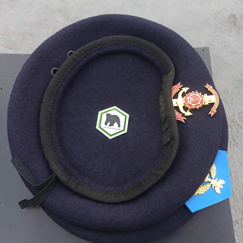 topi baret navy TNI AL Pelaut Kodiklatal super poalr