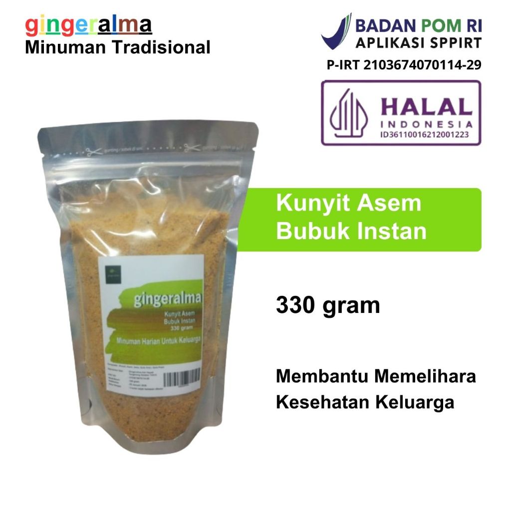 

Kunyit Asem 330 gram Gingeralma