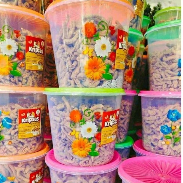 

kripik usus 1 kg free toples