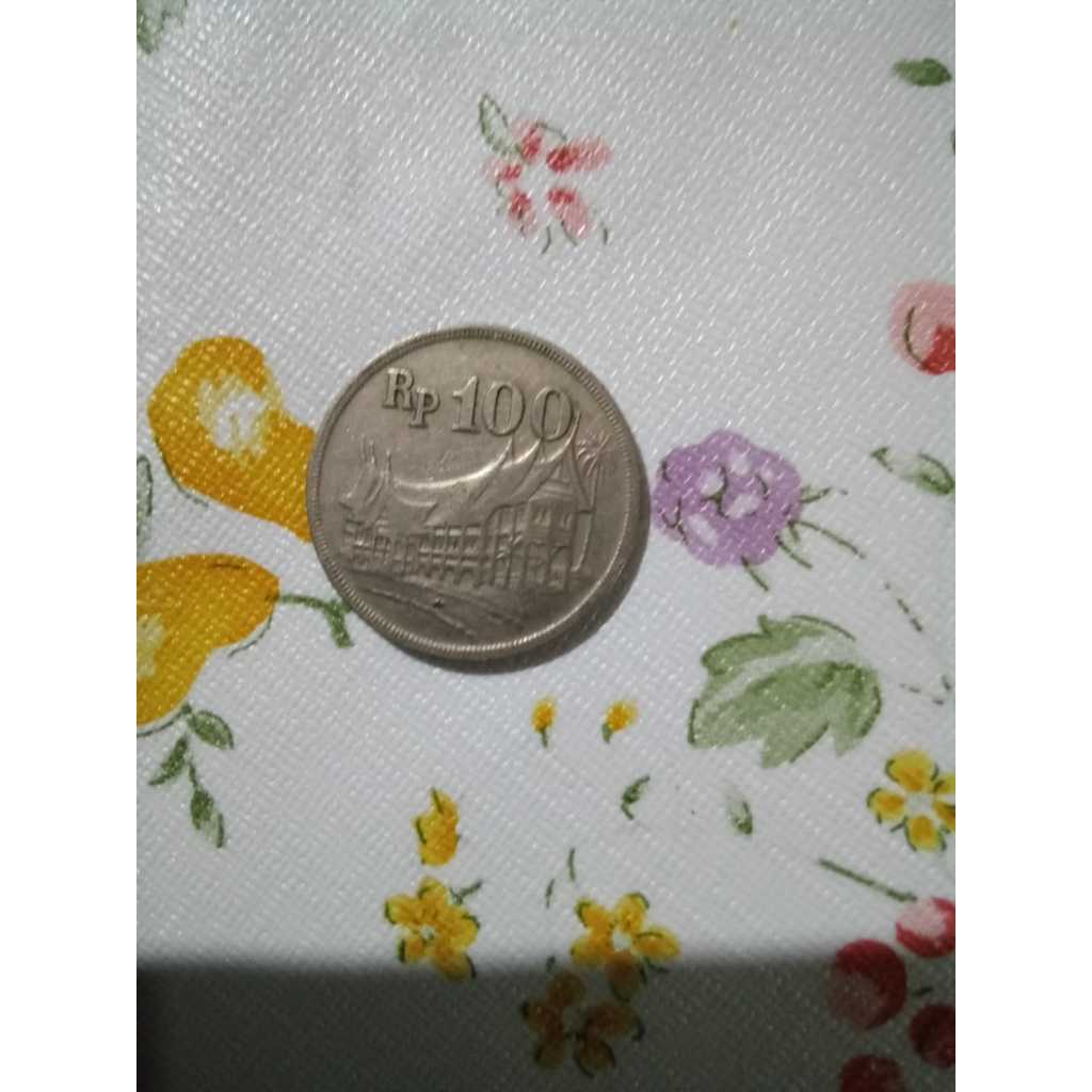Uang 100 Rupiah Rumah Gadang tahun 1973