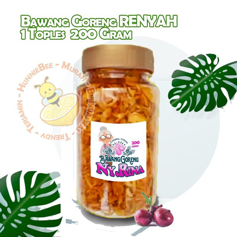 

Bawang Goreng Ny Rina 1 Toples 200 gram
