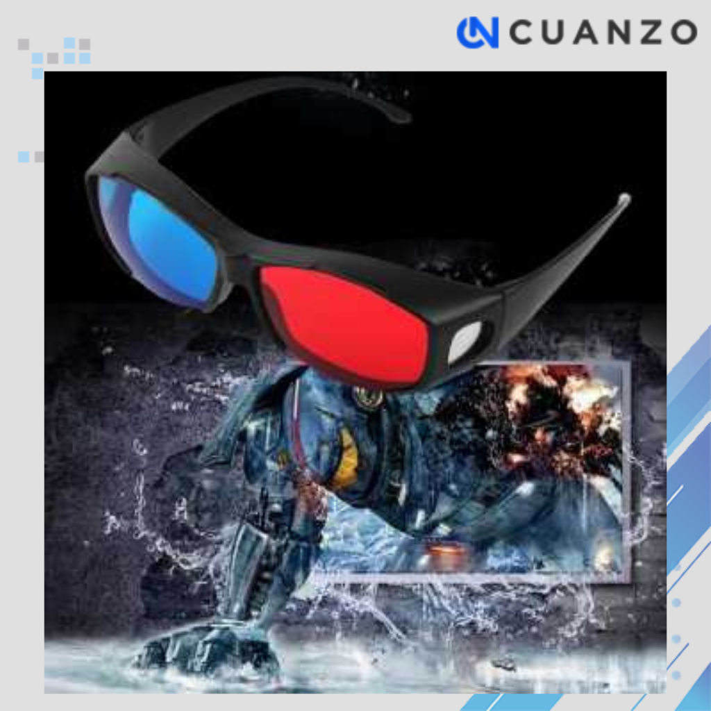 Kacamata 3D Glasses Movie Cinematic Frame Plastik / Kacamata 3D Tiga Dimensi Bioskop Handphone Hp Ga