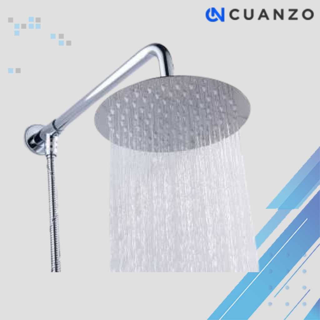 Kepala Head Shower Mandi Rainfall Stainless Steel Round / Kepala Shower Mandi Rainfall Stainless Ste