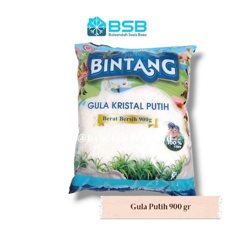 

Gula Putih Bintang 900 gr 450 gram 220 gr