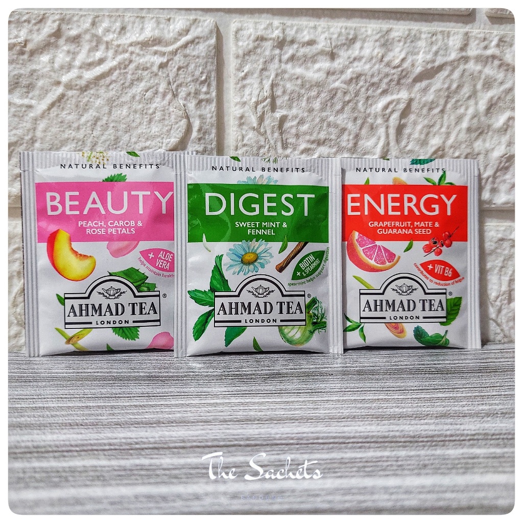 

Ahmad Tea London Natural Benefits Beauty Digest Energy Sleep Slim Herbal Tea Sachet