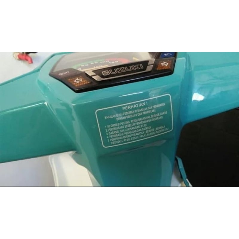 Stiker Transparan Perhatian Suzuki RC 80 100 Bravo Sprinter Crystal Tornado Shogun Satria 120 TS 125