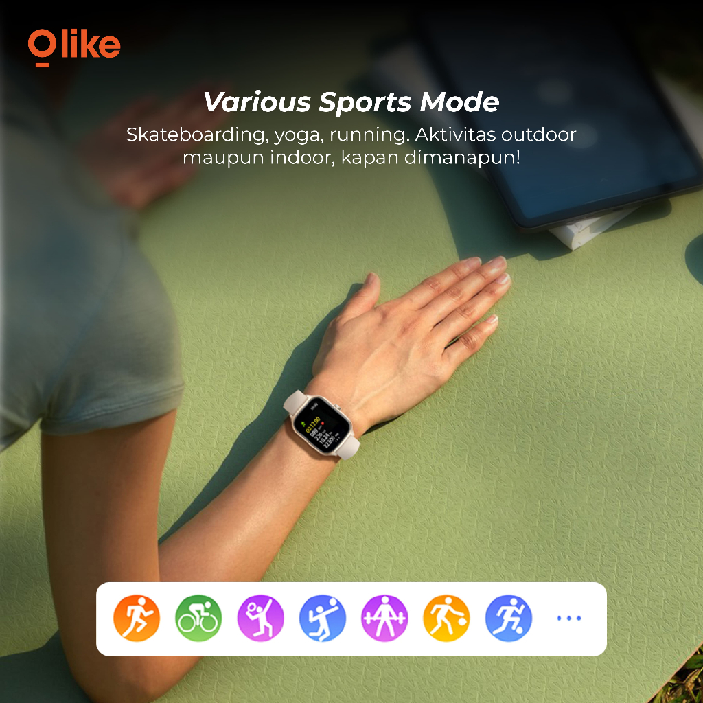 [CUCI GUDANG] OLIKE W11 Plus  HW56 Smartwatch | Sport And Health Monitoring | Jam Tangan Pintar | Bluetooth Call   LIVE-3