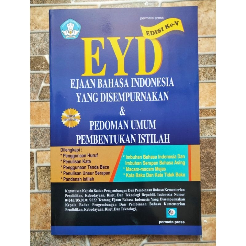 Buku EYD Edisi Ke-V | EYD Edisi Ke 5