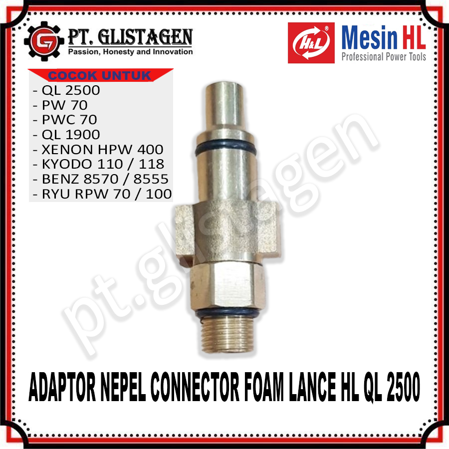 Connector Foam Lance Adaptor Sambungan Nozzle Foam Lance QL 1900 QL 2500