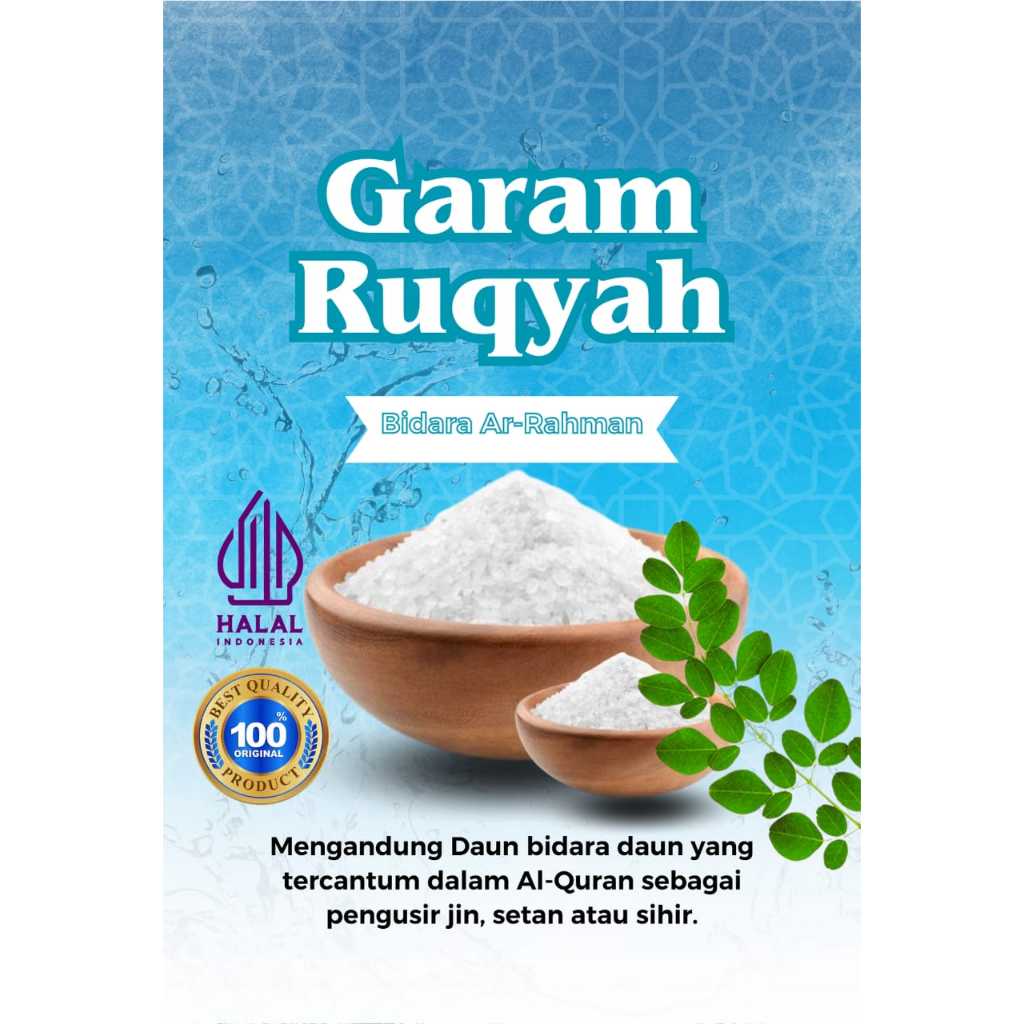 

Garam Ruqyah Bidara Ar Rahman Siap Pakai 500 gram halal || Solusi Untuk anak yang sulit di atur, usaha sepi, susah jodoh