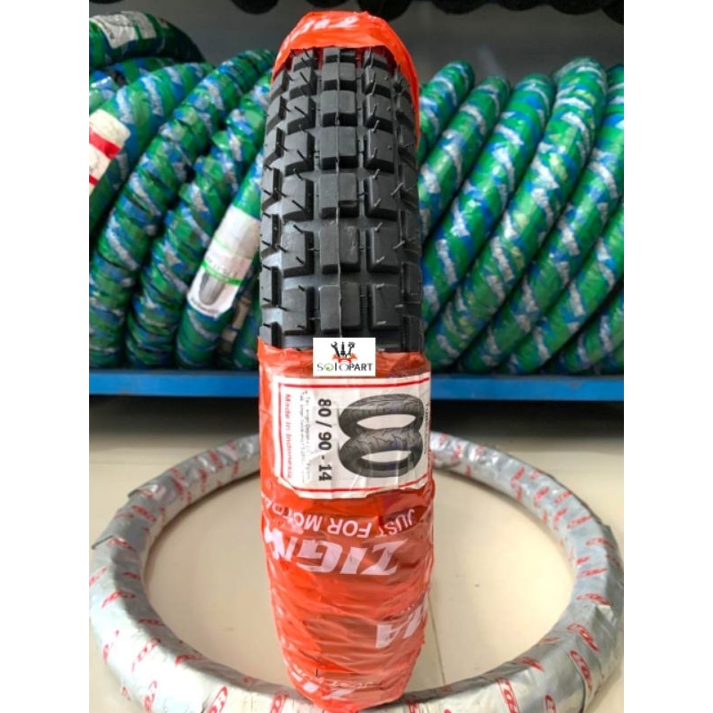 Ban Motor Zigma 80/90-14 Ring 14 Tubeless ban 80/90-14 ban tubles 80/90-14 ban motor ring 14 ban mat