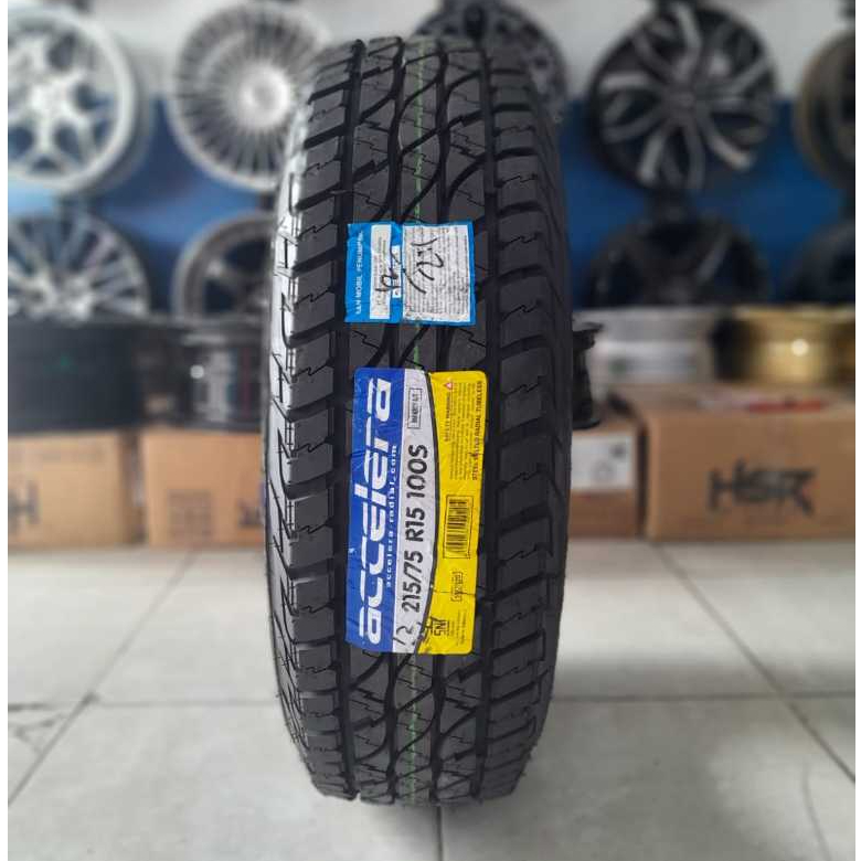 Ban Mobil Semi Kasar AT 215 75 Ring 15 Merek Accelera Omikron AT