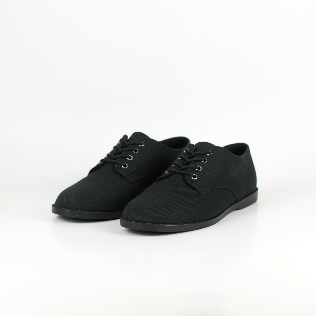ELVRA - Sepatu Pria Sepatu Kasual Casual Sepatu Kanvas Canvas - Ernest Full Black