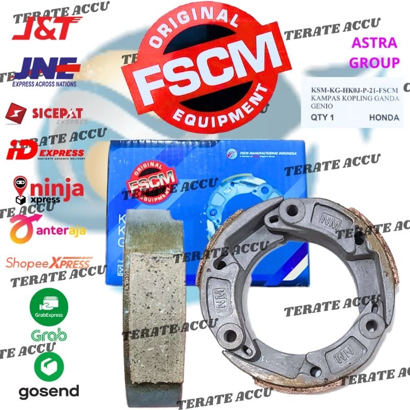 Kampas Ganda FSCM HK0J Beat Sporty / Street / Deluxe, Genio ORIGINAL ASTRA OTOPART GROUP