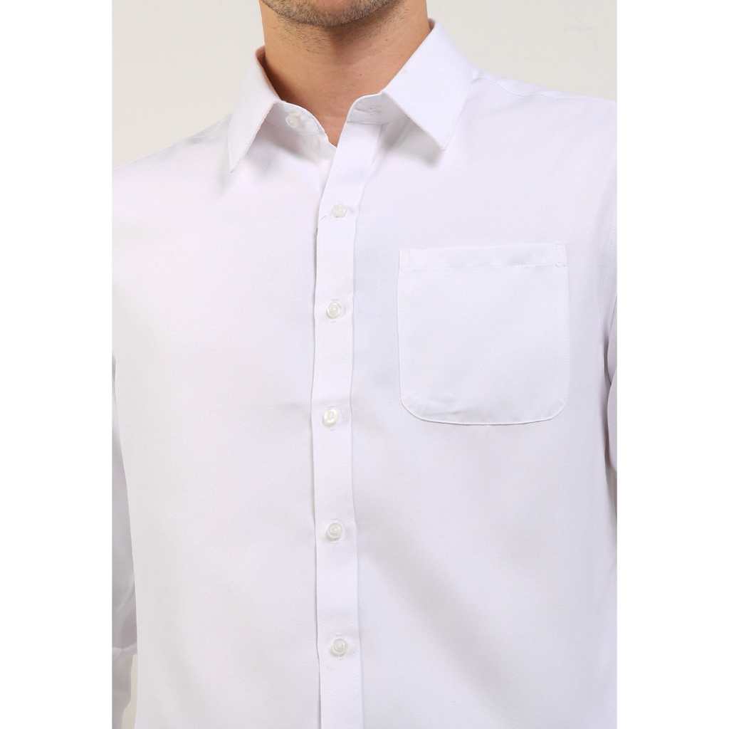 ZANETTI Diamond Dobby Colour Shirt Series Men Kemeja Basic Pria Slim Fit Dobby Warna Lengan Panjang