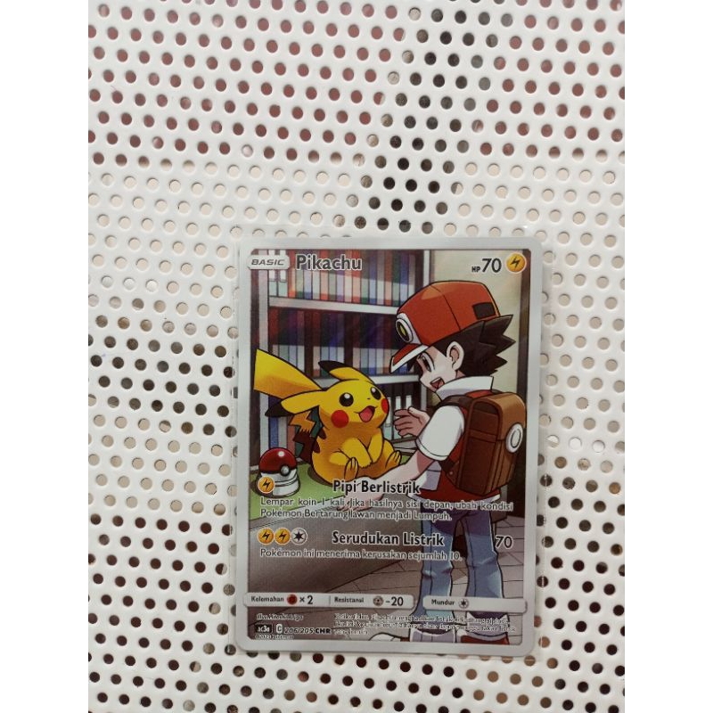 Kartu pokemon pikachu Chr Free card holo 1 random