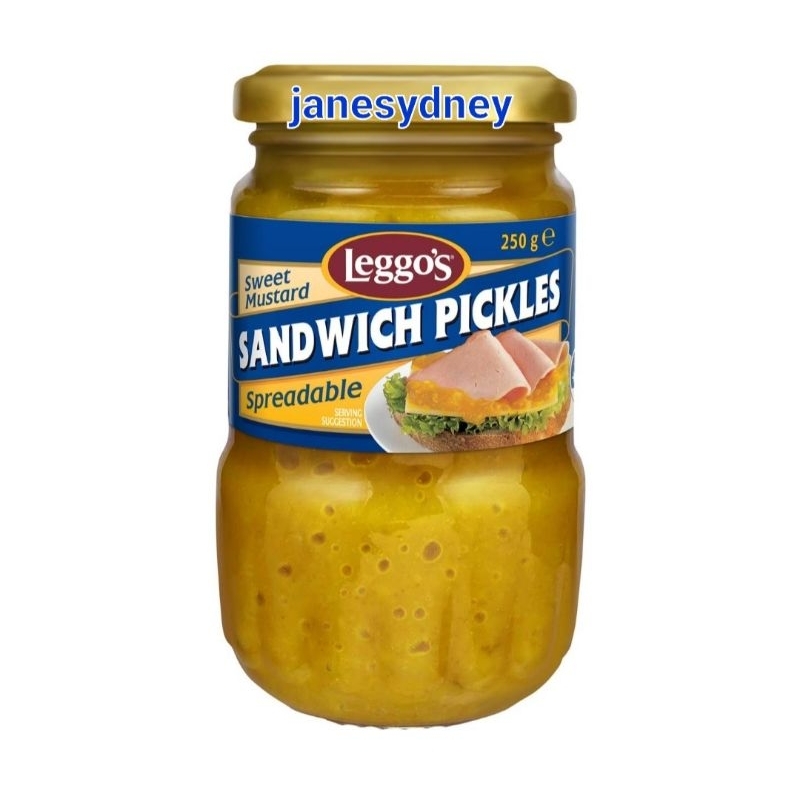 

Australia Leggo's Sandwich Pickles Sweet Mustard Spreadable 250g Selai Roti