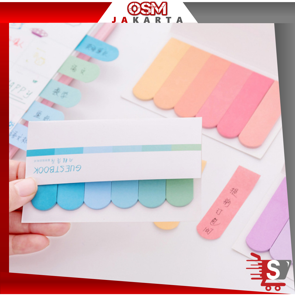 

OSM JKT S5690 Mini Sticky Notes / Pembatas Kertas Aesthetic / Label Sticky Notes / Penanda Halaman Buku / Memo Mini Stick Polos