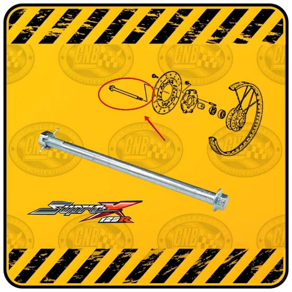 BAUT AS RODA DEPAN KARISMA SUPRA X 125 BLADE REVO ABSOLUTE SUPRA FIT NEW DSB