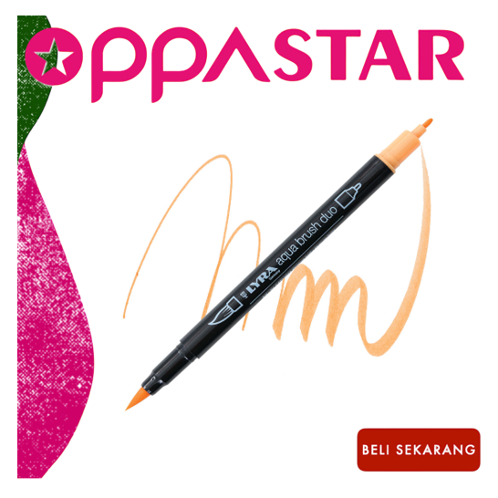 

Spidol Marker Dual Brush Pen Lyra Germany Aqua Brush Duo Permanent Orange Light 6520011 - Satuan