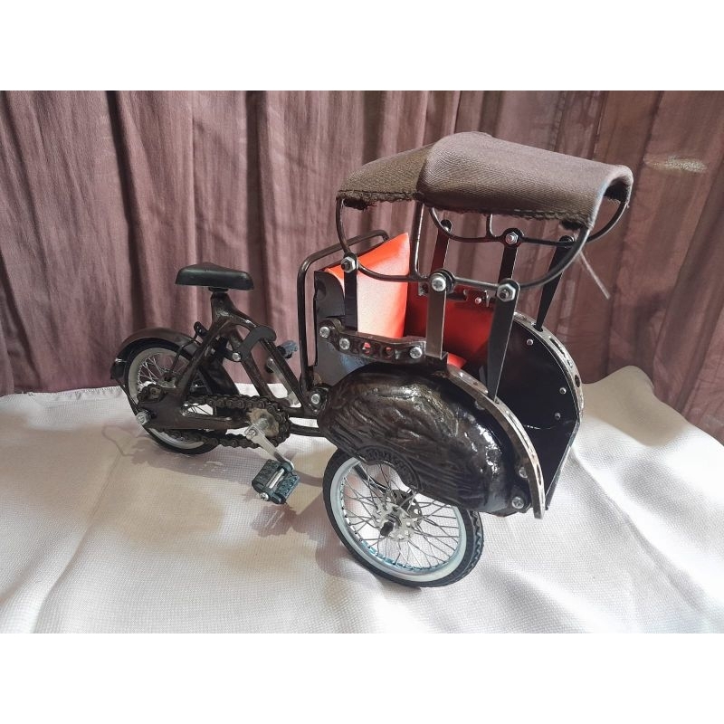 miniatur becak jogja