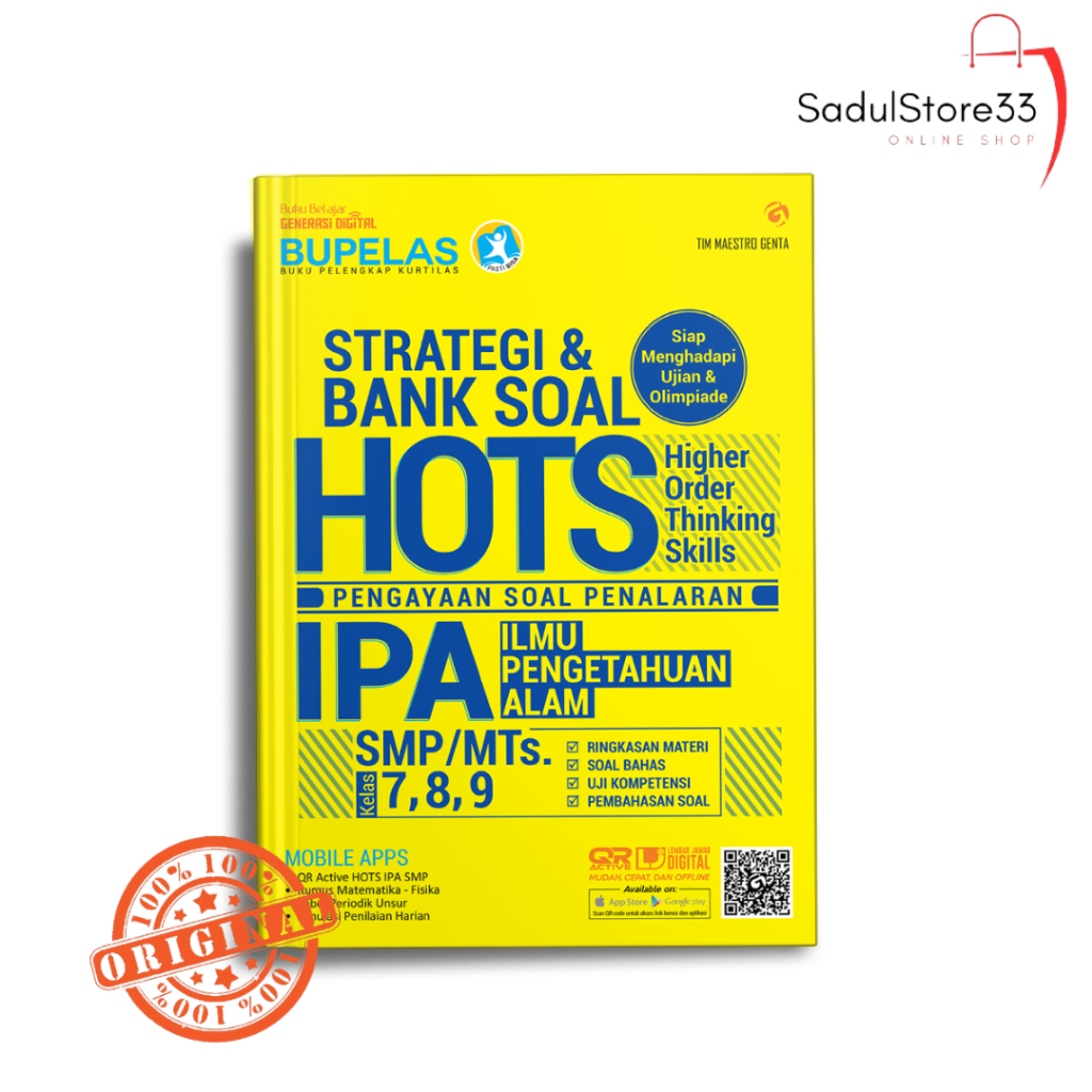BUKU PELAJARAN SMP STRATEGI & BANK SOAL HOTS IPA SMP 7,8,9