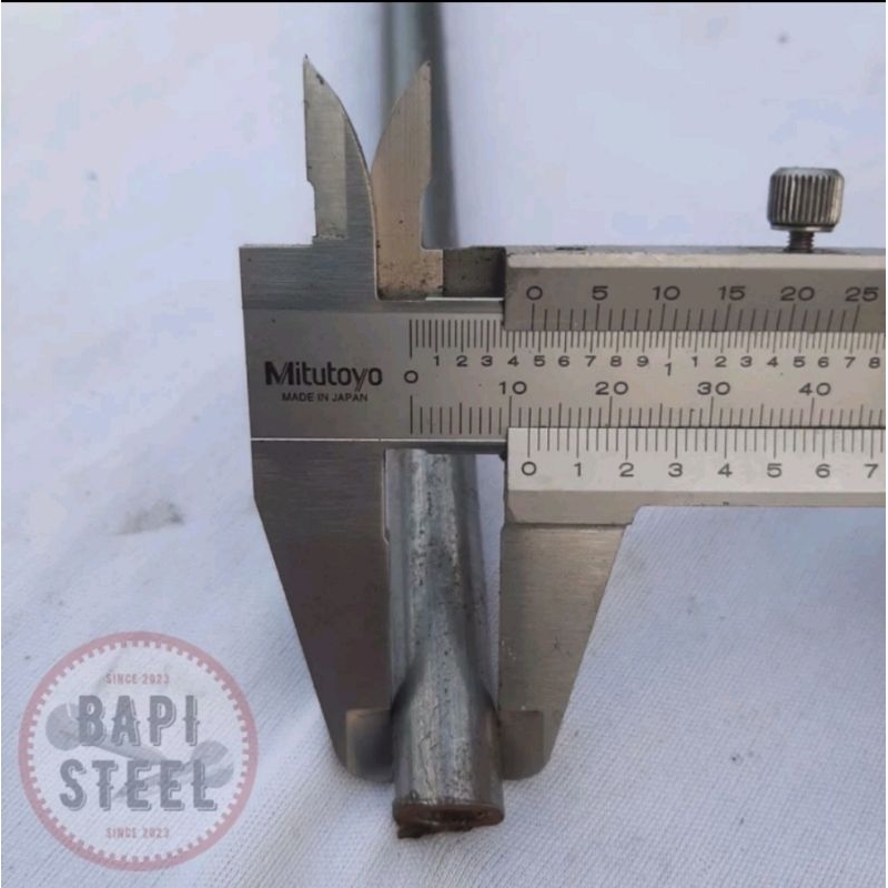 pipa besi seamless OD 12mm ID 7mm panjang 30cm