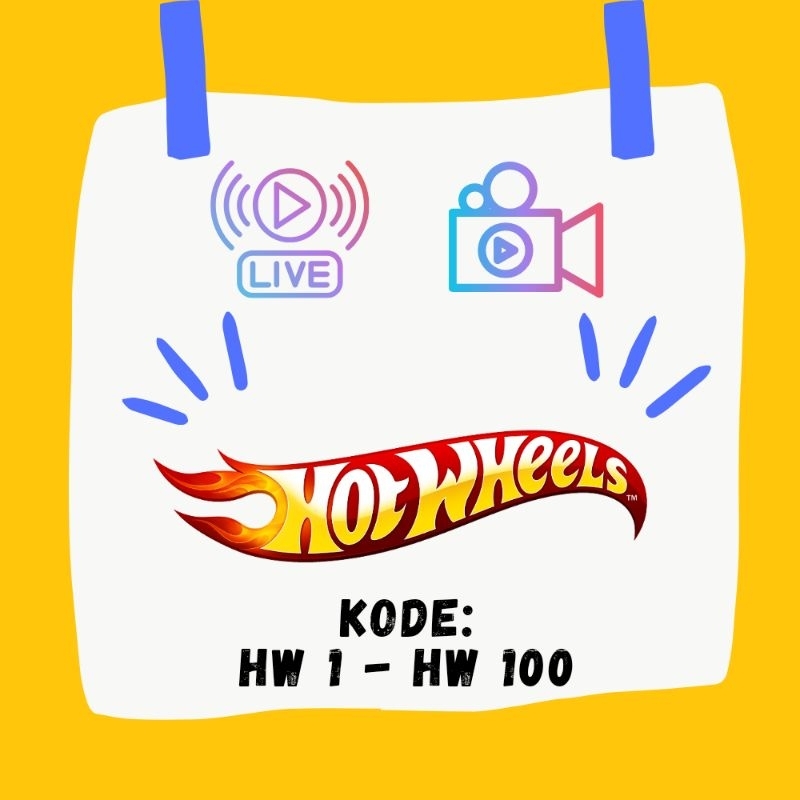 HOTWHEELS KODE HW1 - HW100