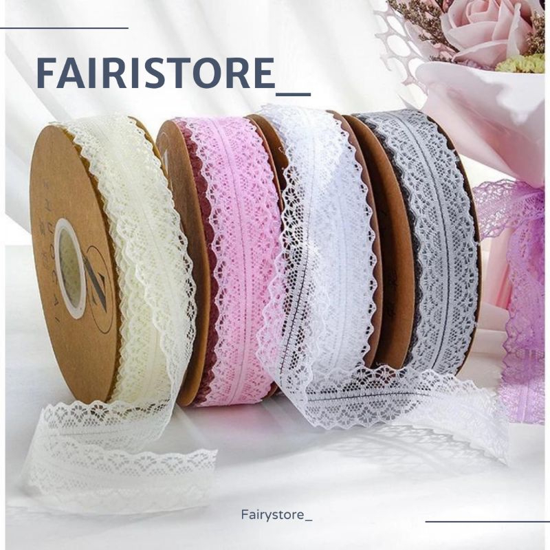 

Pita Renda Lace Ribbon 3 cm Per-meter