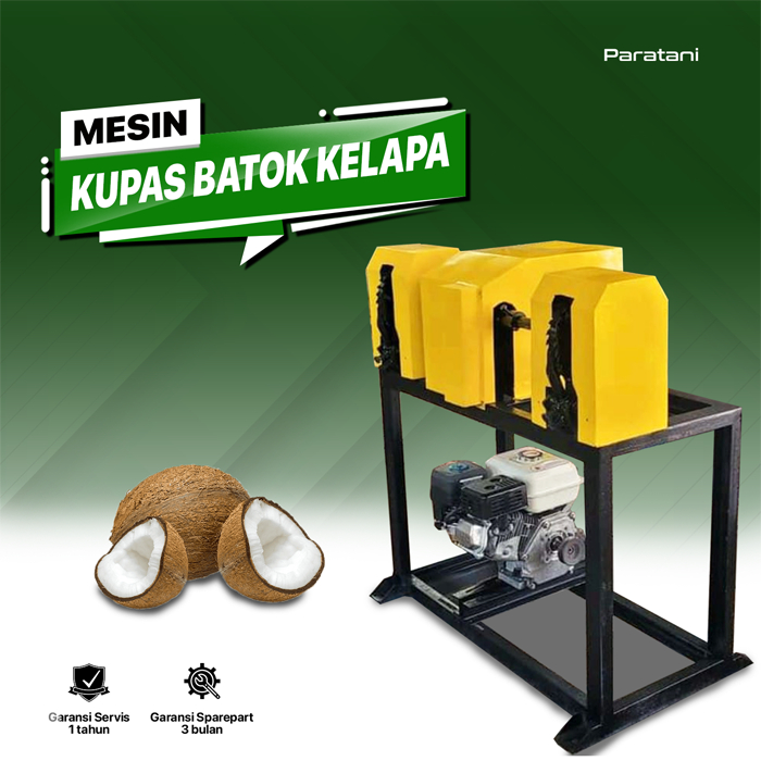 Kupas Batok Kelapa 2 Mata Pisau Ganda Mesin Congkel Batok Kelapa