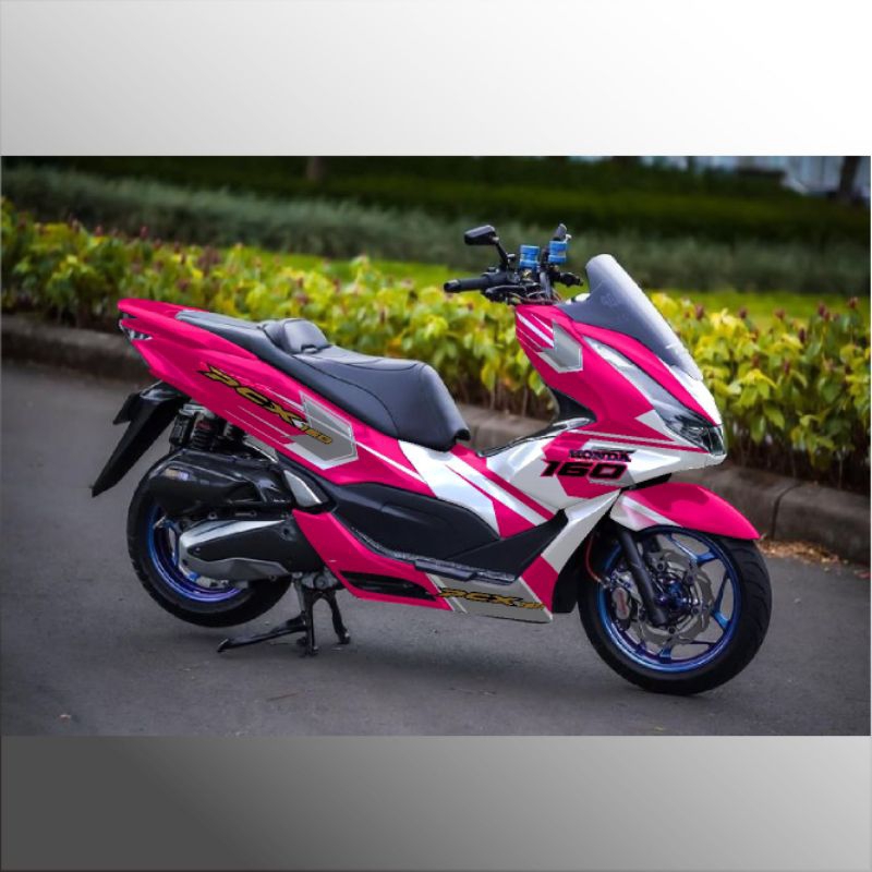 decal stiker full body untuk motor Honda PCX 160/150 2019/2024 striping variasi decal pcx