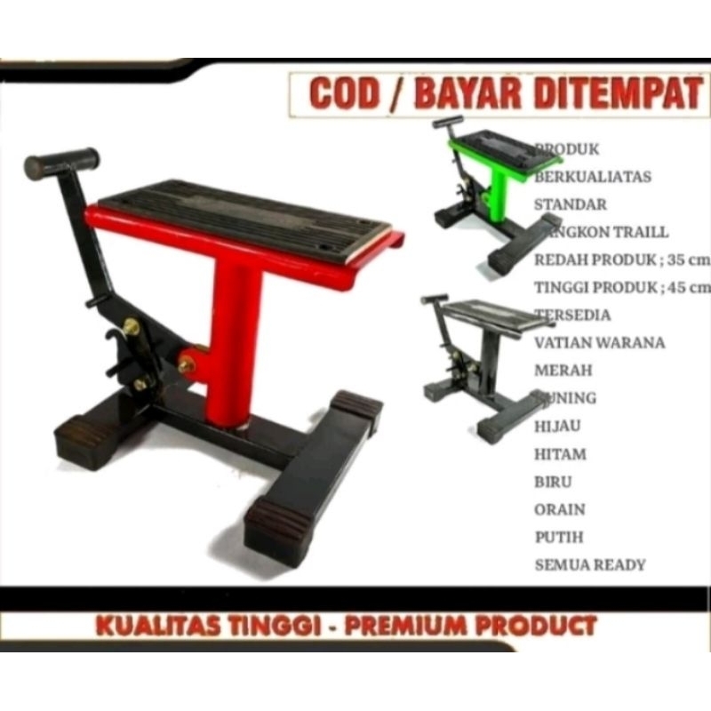 STANDAR JACKSTAND PEDOK MOTOR TRAIL UNIVERSAL KLX DTRECKER CRF KTM YZ SUPERMOTO MOTORCROSS