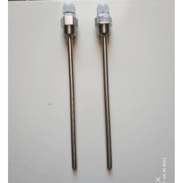 1/2" NPT Panjang 200mm Thermowell Stainless Steel Temperature Sensor