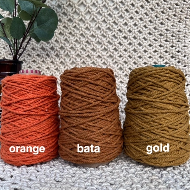 

Kirim sekarang Tali macrame katun 5gr cotton rope benang warna ZQD