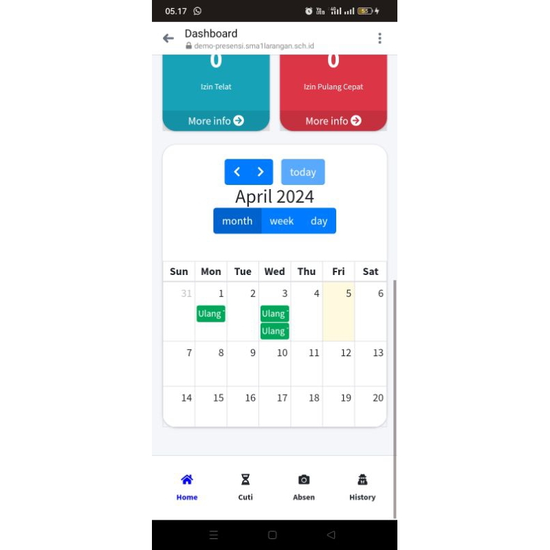 Website Absensi - Framework Laravel MySQL