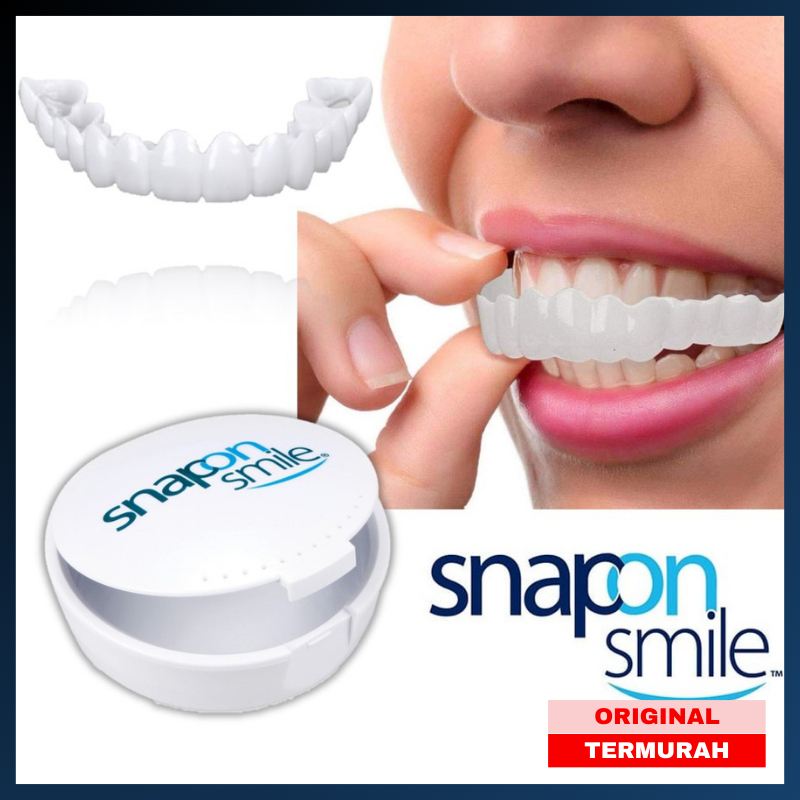 Snap On Smile Gigi Palsu 1 Set Atas Bawah | Gigi Palsu Silikon Veneer Instan Gigi Palsu 1 Set Sepasa