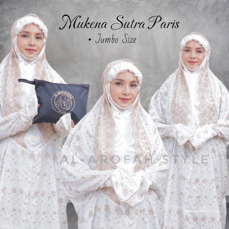 AL AROFAH MUKENA TERUSAN SUTRA PARIS MEWAH