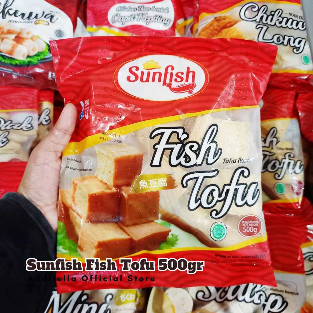 

ADDRIELLA Sunfish Fish Tofu 500gr | Sunfish/Frozenfood/Frozenfood Murah