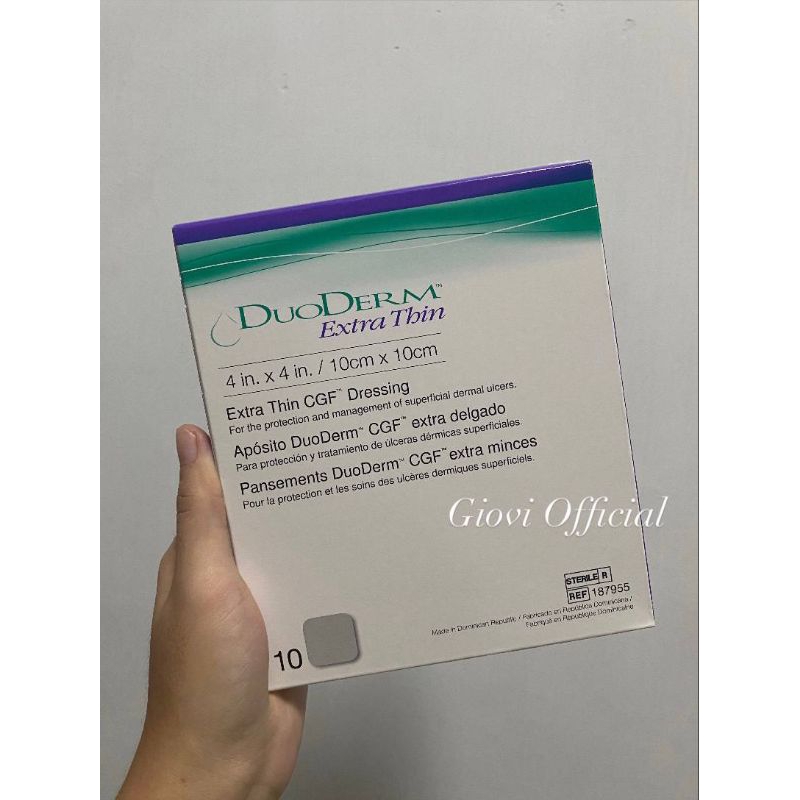 CONVATEC DUODERM EXTRA THIN DRESSING 10CM X 10CM 187955 DUODERM