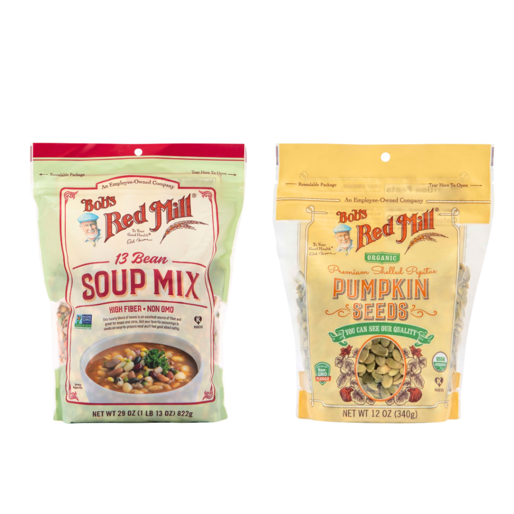 

Bundling Bob's Red Mill 13 Bean Soup Mix 822 & Pumpkin Seed 340 gr
