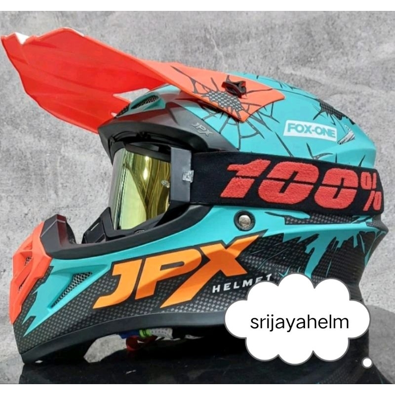 HELM JPX CROSS FOX_1 TRAIL MASA KINI X34 ORIGINAL PULLFACE TRAIL