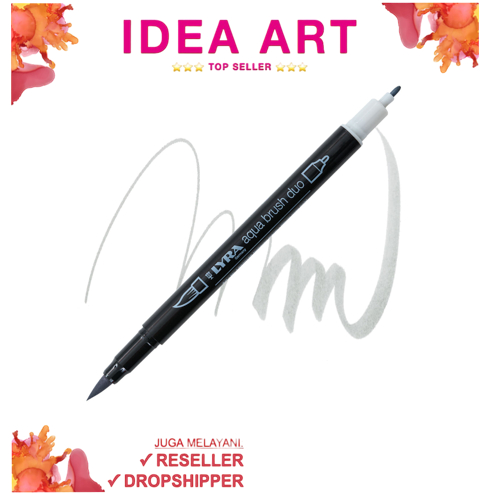 

Spidol Marker Dual Brush Pen Lyra Germany Aqua Brush Duo Permanent Warm Grey Light 6520195 - Satuan