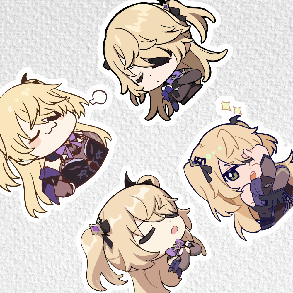 

[ VINYL & CHROMO 7 CM] cetak stiker Game/STIKER MURAH TEMA Ghensin impact [ FISCHL ]label stiker chibi ghensin impact/fischl/murah/stiker lucu