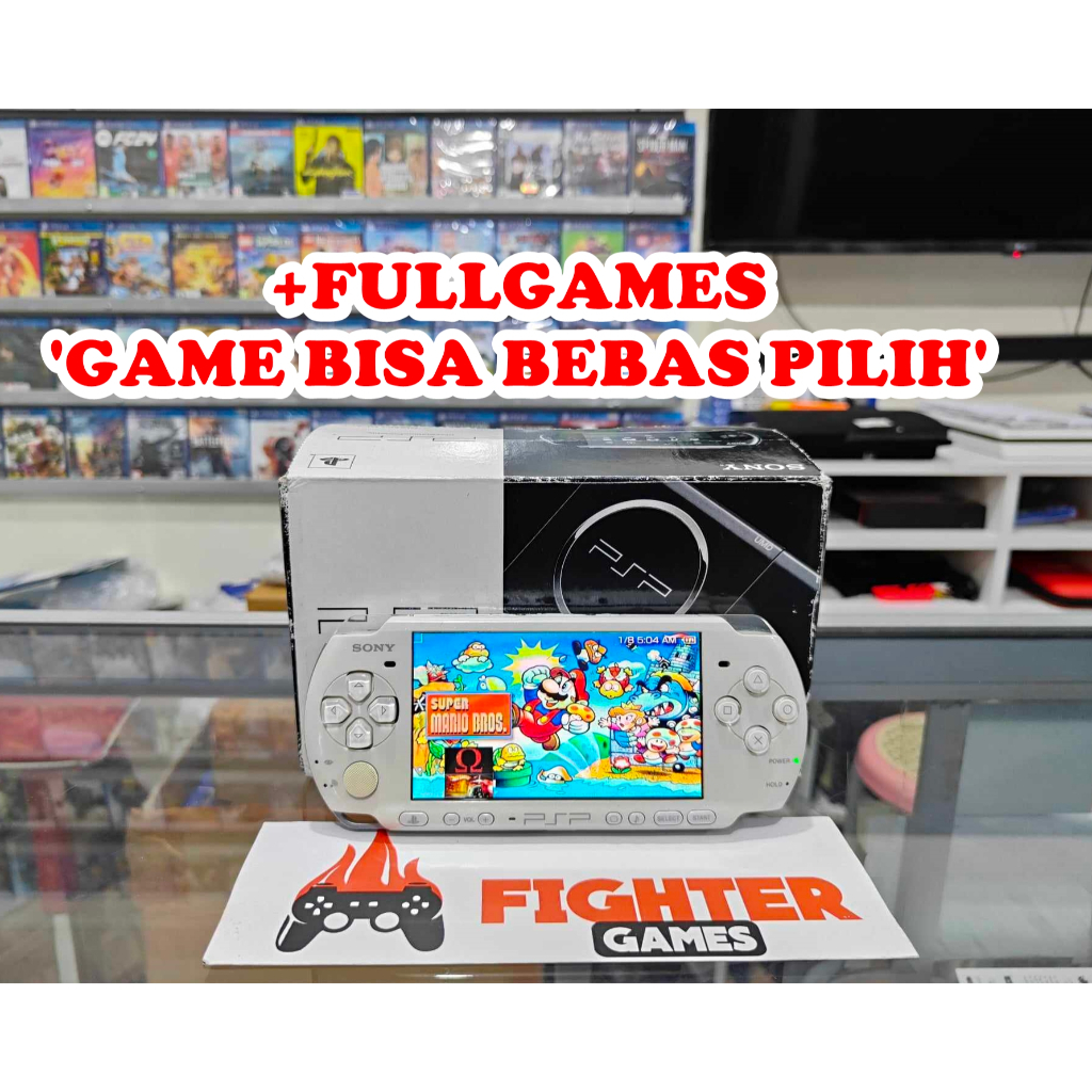 PSP 3000/3006 Ceramic White+FREE FULLGAME BISA REQUEST psp full games