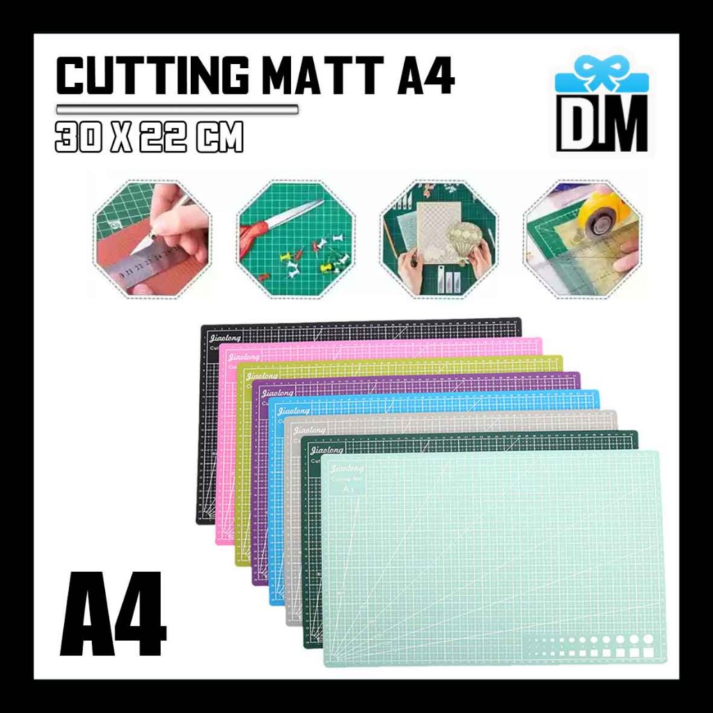 

Alas Potong Cutter Cutting Matt A4 Tebal Warna Warni 30 x 22 cm