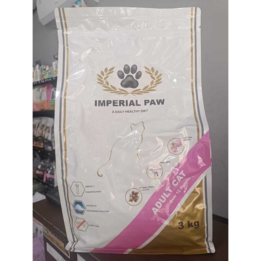 Imperial Paw Cat Food  Adult 3 kg | Makanan kucing No Pork