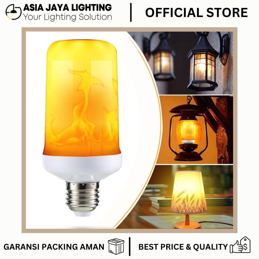 BOLA LAMPU API / LAMPU OBOR / OBOR LAMPU HIAS / LAMPU API DEKORASI / BOLA LAMPU FLAME / LAMPU OBOR L