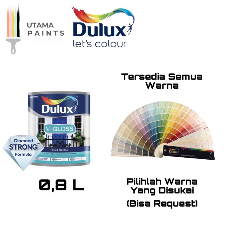 CAT KAYU & BESI DULUX V-GLOSS HIGH GLOSS DOFF